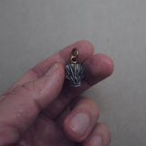 SILVER SKULL BEAD/PENDANT + STONES